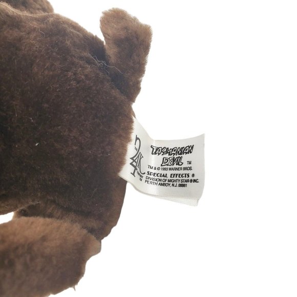 Vintage 1993 WB Looney Tunes Taz Tasmanian Devil Stuffed Plush 24K. 8” Looney‎ - Picture 5 of 5